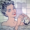 femme dans le bain 1963 POP